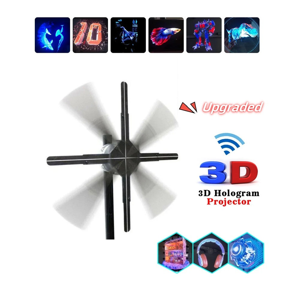 3D hologram fan